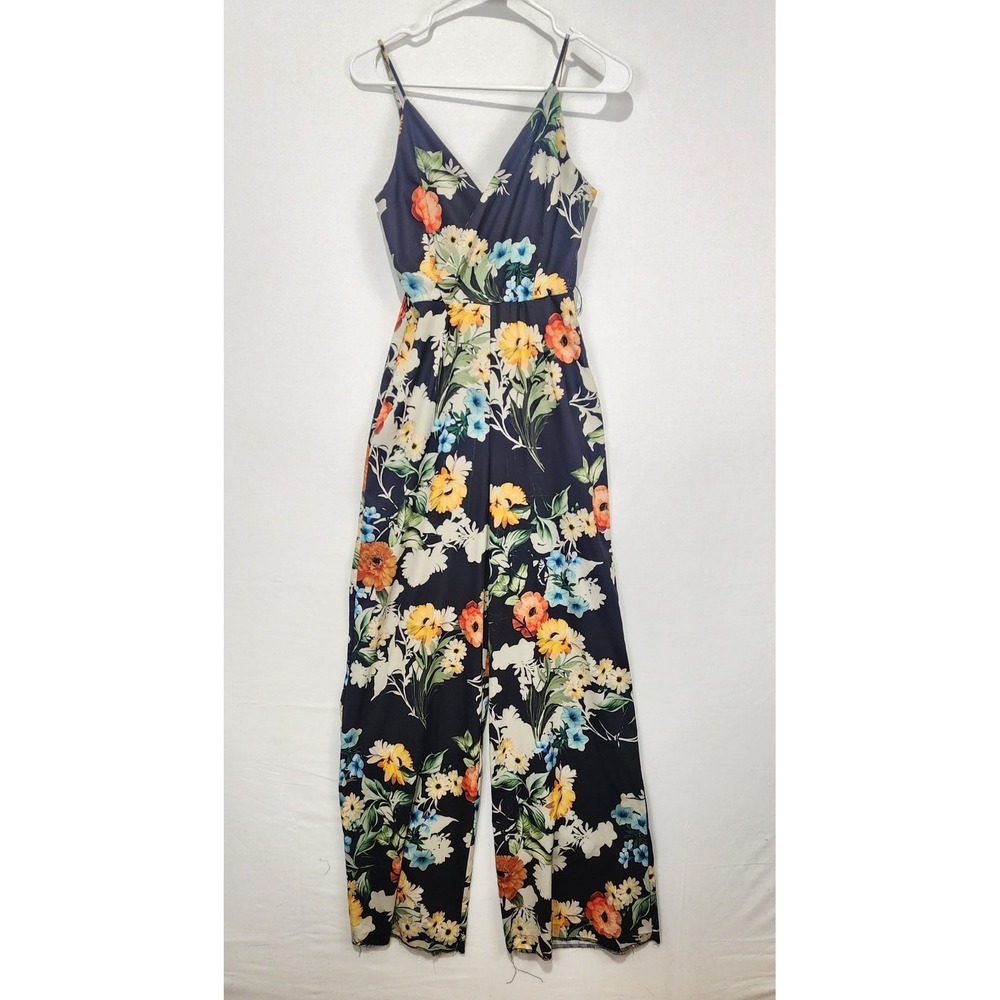 Yumi Kim Women's Floral Colorful Coquette Preppy Jumpsuit Size XS‎